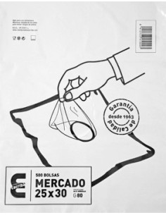 BOLSA COMERCIO 15x30 G-80 -1 x 500u-