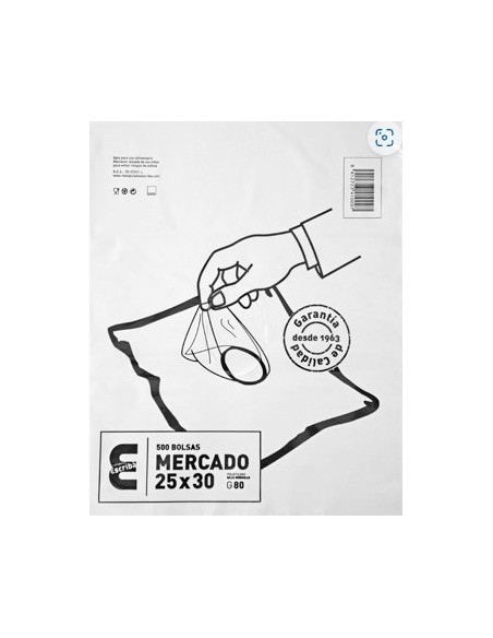 BOLSA COMERCIO 25x30 G-80 -1 x 500u-