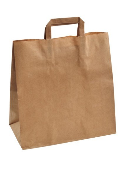 BOLSA PAPEL MARRON 2713x32cm -5pq x 50u- CASAS