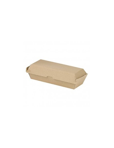 CAJA CARTON MARRON HOT DOG 250x108x67mm -1 x 200u-