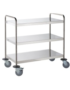 CARRO GALINDO 3 BANDEJAS ACERO INOX