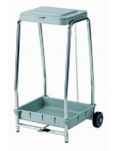 CARRO GALINDO INOX SOPORTE BOLSA  MOD360 2 ruedas CTAPA