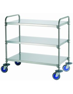 CARRO GALINDO MOD155 3 BANDEJAS ACERO INOX