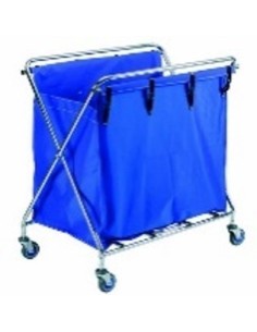 CARRO REFORZADO PLEGADO EN X 220 CROMADO