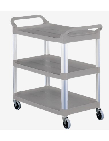 CARRO SERVICIO SERVICE CART 3 ESTANTES GRIS