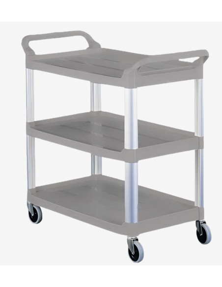 CARRO SERVICIO SERVICE CART 3 ESTANTES GRIS