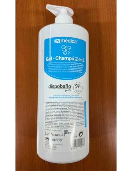 GEL - CHAMPU DISPOBAÑO 2 EN 1 -1 x 1000ml-