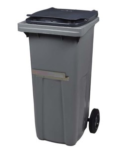 CONTENEDOR PLASTICO KOROK 2 RUEDAS 240 LTRS BEIGEMARRON