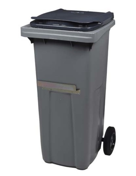 CONTENEDOR PLASTICO KOROK 2 RUEDAS 240 LTRS BEIGEMARRON