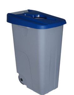 CONTENEDOR RECICLAJE DENOX 85 LTRS AZUL