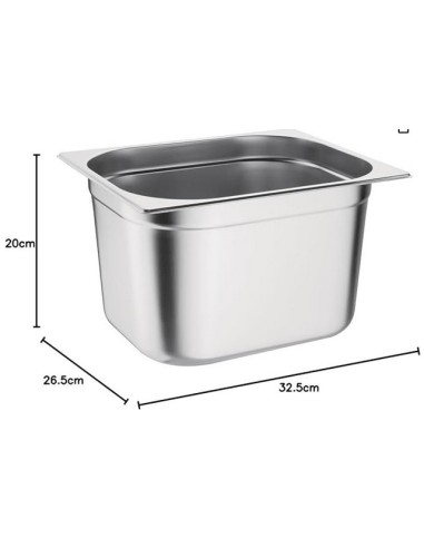 CUBETA GN INOX 1/2 P200