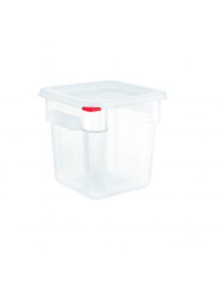 CUBETA TRANSP CUADRADA CTAPA PE 4 LTRS