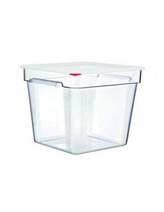 CUBETA TRANSP CUADRADA PC CTAPA PE 22 LTRS