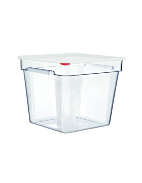 CUBETA TRANSP CUADRADA PC CTAPA PE 22 LTRS