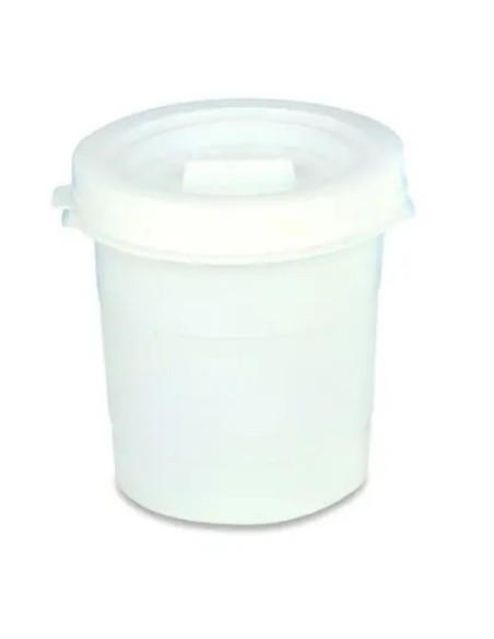 CUBETA TRANSP REDONDA CTAPA PE 30 LTRS