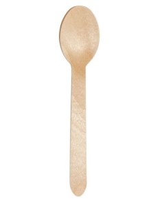 CUCHARA MADERA MESA 160mm -1 x 100u-