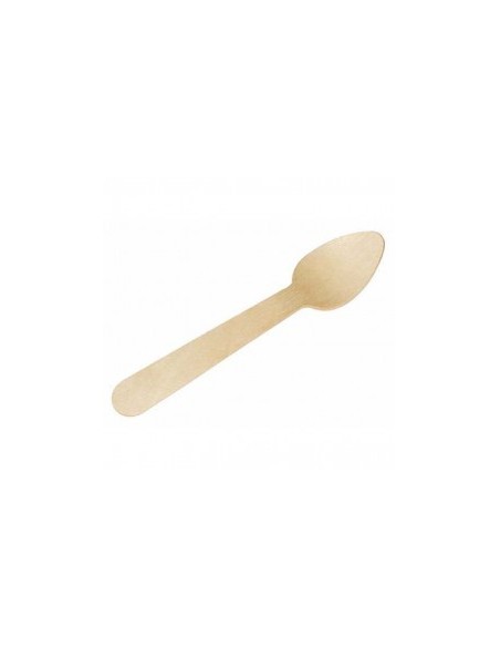 CUCHARILLA POSTRE MADERA 110mm -1pq x 100u-