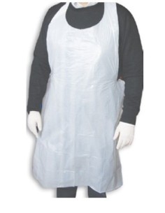 DELANTAL CPETO BLANCO POLIETILENO 85x110cms -1 x 100u-