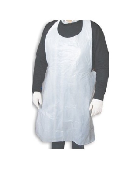 DELANTAL CPETO BLANCO POLIETILENO 85x110cms -1 x 100u-