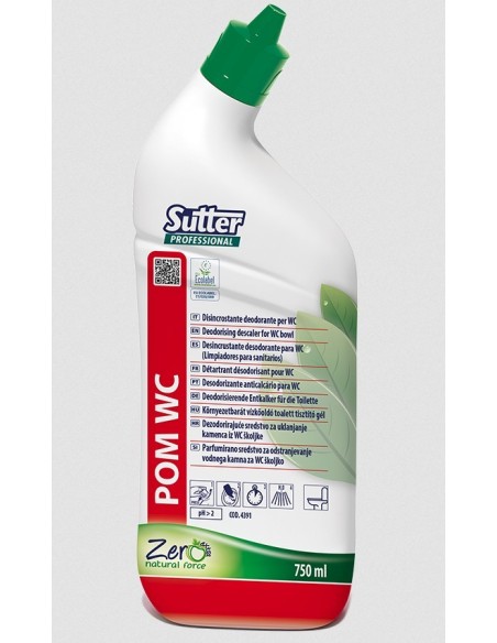 ZERO POM WC Detergente desodorante anticalcareo para WC -1 x 750ml-