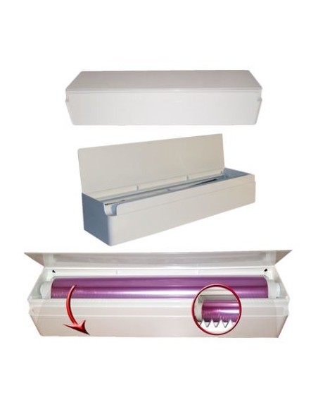 DISPENSADOR FILMALUMINIO 304045 CMS PLASTICO BLANCO CTAPA