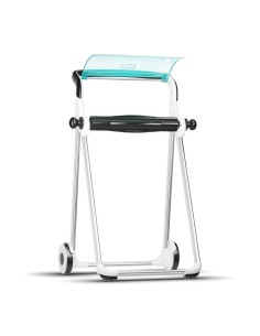 DISPENSADOR TORK BOBINA PIE W1 BLANCOTURQUESA