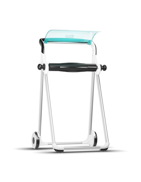 DISPENSADOR TORK BOBINA PIE W1 BLANCOTURQUESA