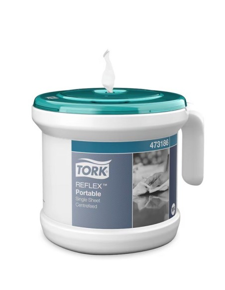 DISPENSADOR TORK REFLEX  ALIMENTACION CENTRAL HOJA A HOJA M4 PORTATIL