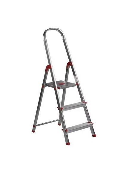 ESCALERA ROLSER ALUMINIO 2 PELDAÑOS TIJERA COLOR MALVA