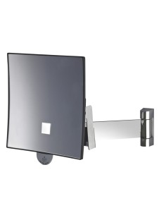 ESPEJO ECLIPS JVD CUADRADO CON LUZ BRAZO PLANO