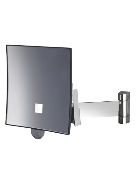 ESPEJO ECLIPS JVD CUADRADO CON LUZ BRAZO PLANO