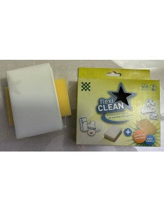 FLEXI CLEAN Esponja magica 11 blancaamarilla
