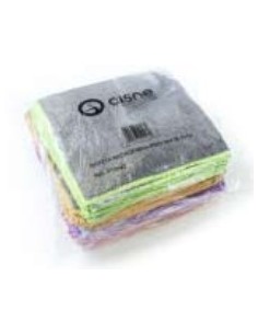 GAMUZA MICROFIBRA CISNE -1 x 4u- verde azul rosa y amarillo