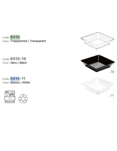 GP BANDEJA SMALL PLATE BLANCA 65 mm -1 x 25 uds-