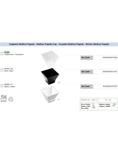 GP TARRINA PAGODA 200 CC -1 x 12 uds-