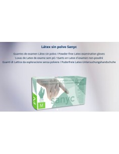 GUANTE LATEX BLANCO sin POLVO Tpequeña -1 x 100u-