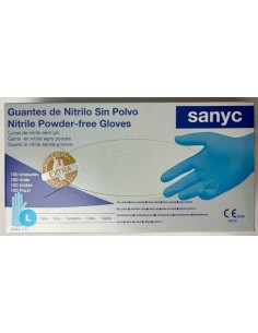 GUANTE NITRILO AZUL EXTRA FUERTE TL -1 x 100u-