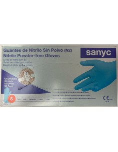 GUANTE NITRILO AZUL EXTRA FUERTE TS -1 x 100u-