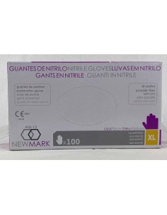 GUANTE NITRILO AZUL SIN POLVO TXL -1 x 100u- AQL 15 NEW MARK  ECO