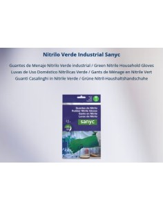 GUANTE NITRILO INDUSTRIAL VERDE TP -1u-