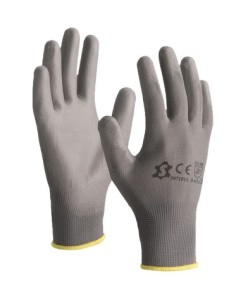 GUANTE NYLON POLIURETANO GRIS OSCURO T9  -1 par-