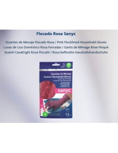 GUANTE ROSA FLOCADO TPEQUEÑA