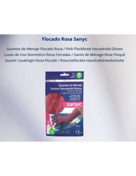 GUANTE ROSA FLOCADO TPEQUEÑA