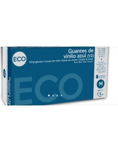 GUANTE VINILO AZUL SIN POLVO TM -1 x 100u- ECO