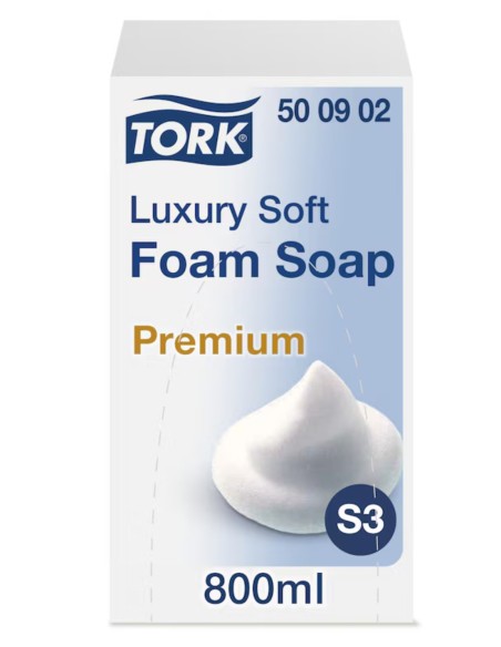 JABON TORK S3 ESPUMA LUXURY  -4 x 800ml-