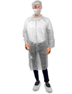 KIT VISITA GORRO BATA CUBREZAPATOS MASCARILLA SIMPLE -1 x 100u-