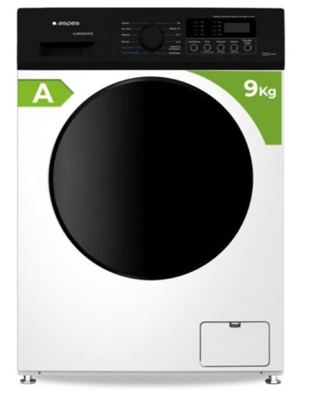 LAVADORA ASPES 9KG BLANCA 1400rpm