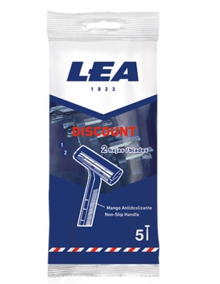 MAQUINILLA AFEITAR LEA 2 HOJAS -1 x 5u- DISCOUNT