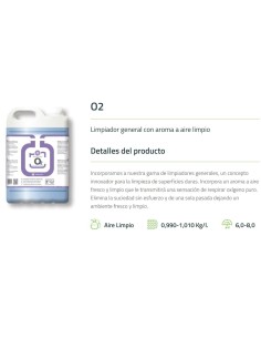 MASSLIMP O2 limpiador general aroma aire fresco -1 x 5l-