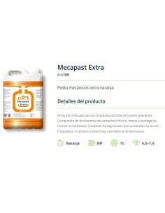 MECAPAST EXTRA Pasta mecanicos extra naranja -6 x 2,5l-